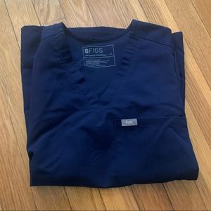 Figs Navy Catarina Top